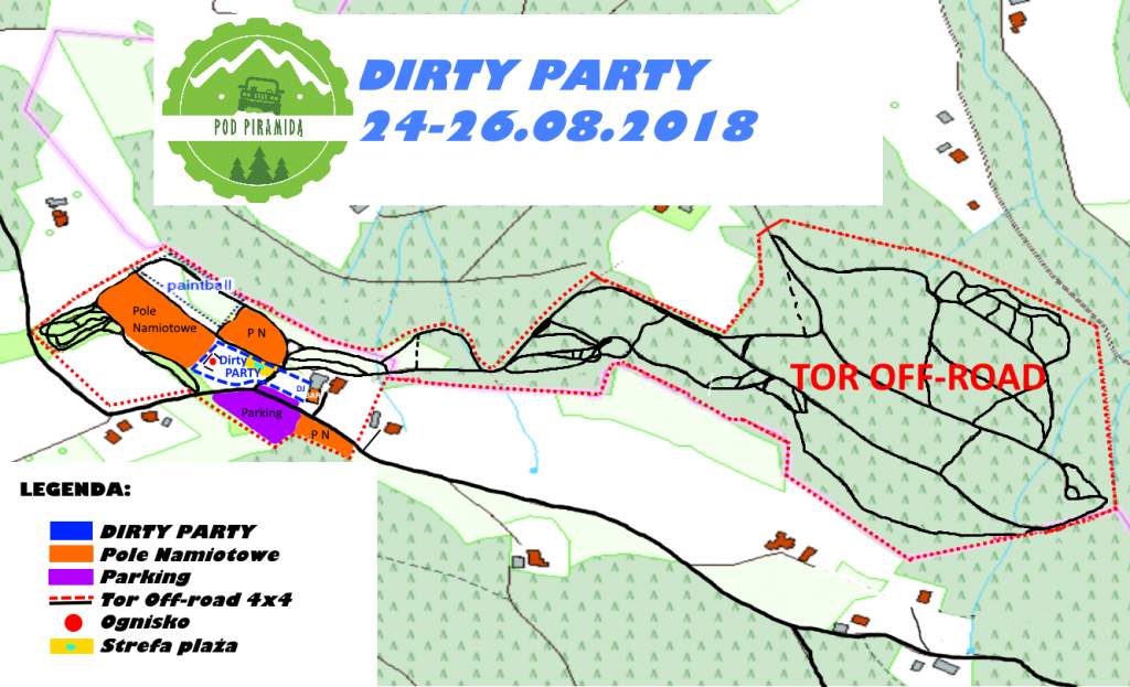 Mapa imprezy dirty party